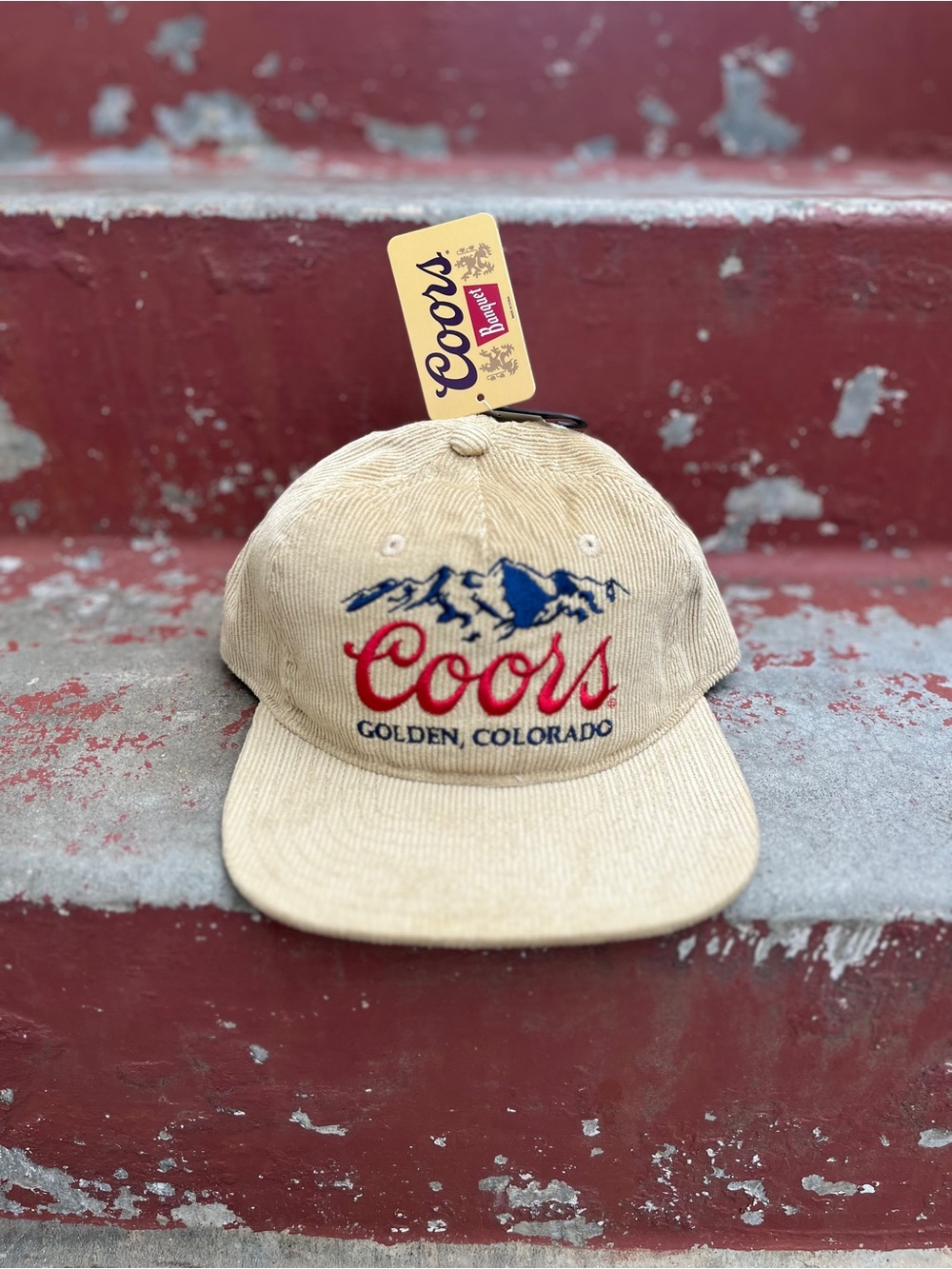 Coors Corduroy Strapback Hat NWT Coors Golden Colorado Hat Coors Beer Hat NWT